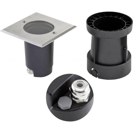 EVN 679435EV 679435EV podlahové svítidlo GU10 vysokonapěťová halogenová lampa nerezová ocel