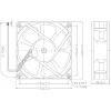 Conrad Components RD12038B24L1 axiální ventilátor, 24 V/DC, 111 m³/h, (d x š x v) 120 x 120 x 38 mm, 189266