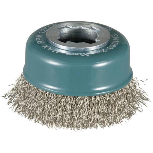 Makita Hrncový kartáč 75 mm VA X-Lock Makita - Drahttopfbürste - für Farbe, Rost, Schweißkanten D-73346 1 ks