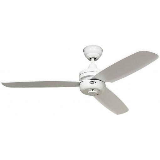 CasaFan Night Flight WE stropní ventilátor (Ø x v) 132 cm x 240 mm Barva listu: bílá Barva pouzdra: bílá