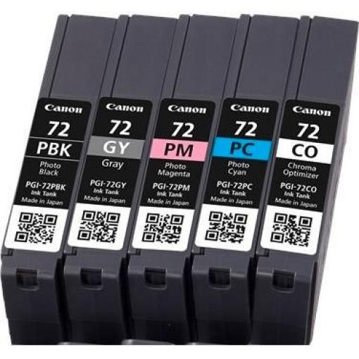 Canon Ink PGI-72 originál kombinované balení foto černá, foto azurová, foto purpurová, šedá 6403B007