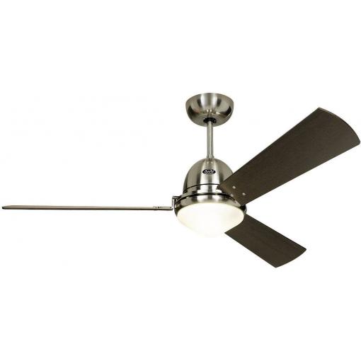 CasaFan Libeccio stropní ventilátor (Ø x v) 142 cm x 285 mm Barva listu: třešeň, javorová, dřevo wenge Barva pouzdra: chrom (kartáčovaný)
