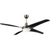 CasaFan Mirage stropní ventilátor 53 W (Ø x v) 142 cm x 395 mm chrom (kartáčovaný) s dálkovým ovládáním, s osvětlením, vhodný i pro zimní provoz