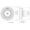 Lavoce WAN102.50 10 palec 25.4 cm basový reproduktor 300 W 8 Ω