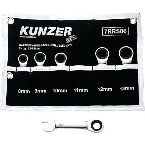 Kunzer 7RRS06 sada ráčnových klíčů 6dílná Délka klíče (cm) (jen pro nadpis) 8 - 13 mm