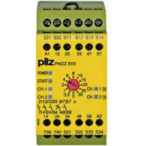 PILZ PNOZ XV3 30/24VDC 3n/o 2n/o t bezpečnostní relé, 24 V/DC, 3 spínací kontakty, (š x v x h) 45 x 87 x 121 mm, 774540, 1 ks