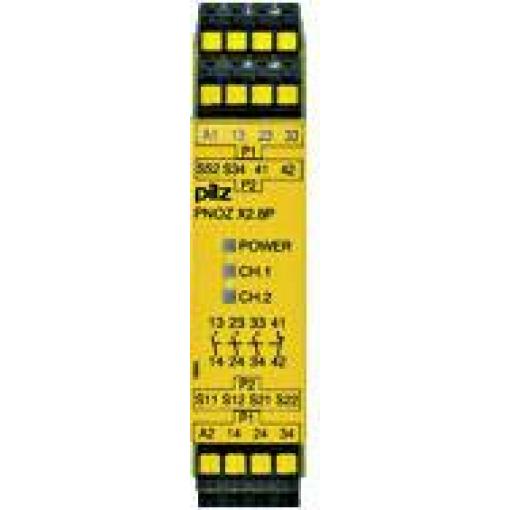 PILZ PNOZ X2.8P C 24-240VAC/DC 3n/o 1n/c bezpečnostní relé, 3 spínací kontakty, 1 rozpínací kontakt, (š x v x h) 22.5 x 101 x 121 mm, 787302, 1 ks
