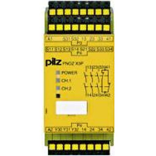 PILZ PNOZ X3P C 24VDC 24VAC 3n/o 1n/c 1so bezpečnostní relé, 3 spínací kontakty, 1 rozpínací kontakt, (š x v x h) 45 x 101 x 121 mm, 787310, 1 ks