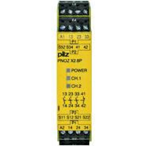 PILZ PNOZ X2.8P 24-240VAC/DC 3n/o 1n/c bezpečnostní relé, 3 spínací kontakty, 1 rozpínací kontakt, (š x v x h) 22.5 x 94 x 121 mm, 777302, 1 ks