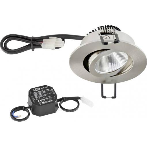 EVN PC20N61302 PC20N61302 LED vestavné svítidlo, LED, pevně vestavěné LED, 6 W, nerezová ocel