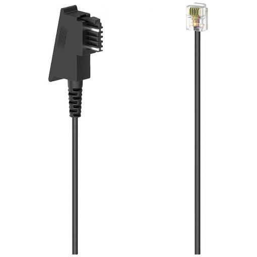 Hama telefonní kabel [1x TST zástrčka - 1x RJ12 zástrčka 6p6c] 3 m černá