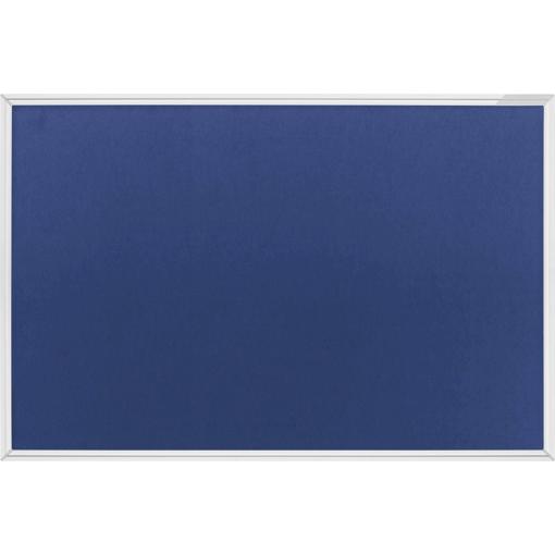 magnetoplan 1460003 nástěnka s připínáčky královská modrá , šedá plst 600 mm x 450 mm