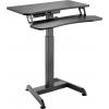 LogiLink stůl práci ve stoje EO0014 černá EO0014 Barva stolní desky: černá elektricky výškově nastavitelné, ergonomické, odkládací přihrádka na klávesnici