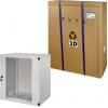 LogiLink W12F64G 19 nástěnná rozváděcí skříň (š x v x h) 540 x 595 x 450 mm 12 U Černošedá (RAL 7021)