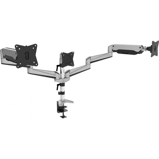 Digitus držák na stůl pro monitor DA-90363 3 Displej: (s) 38,1 cm (15) - 68,6 cm (27) černá, stříbrná otočný, nastavitelná výška, naklápěcí, nakláněcí, otočný
