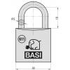 Basi 6110-3001-3003 visací zámek mosaz