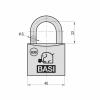 Basi 6300-4000 visací zámek visací zámek s profilovou vložkou, hliník