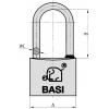 Basi 6121-4000 visací zámek zámky s různými klíči