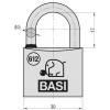 Basi 6120-3001-3006 visací zámek zámky se stejným klíčem