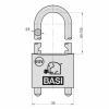 Basi 6250-5000 visací zámek zámky s různými klíči