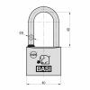 Basi 6121-4001-4006 visací zámek zámky se stejným klíčem