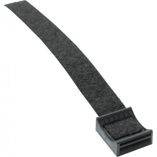 Hebotec podstavec s lepicí páskou ke spojování, se soklem, k našroubování háčková a flaušová část (š x v) 7.5 mm x 150 mm černá 1 ks