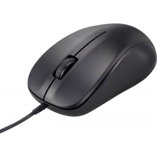 Renkforce RF-WEM-110 optická myš, přenos USB, 3 tlačítko, 1000 dpi, černá