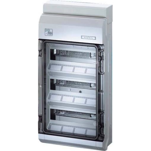 Hensel 61001106 KV PC 9336 malý rozváděč na omítku Počet modulů (šířka) = 36 Počet řádků = 3 Obsah 1 ks