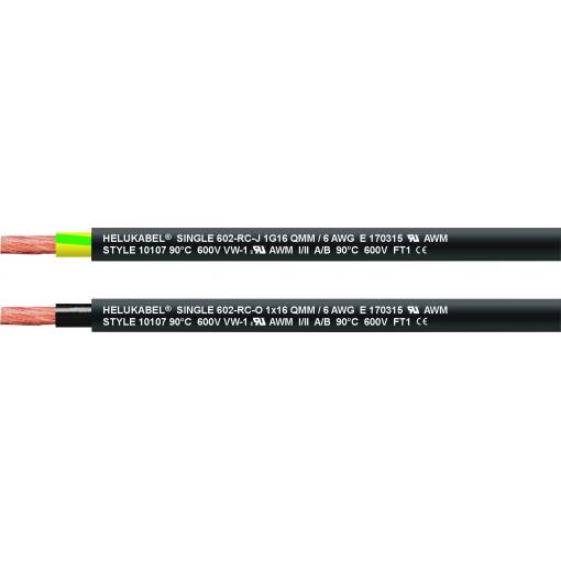 HELU 69601-100 kabel pro energetické řetězy, SGL.602-RC, 1 x 10 mm², zelenožlutá, 100 m