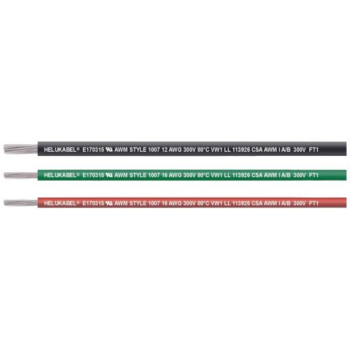 Helukabel 62301-305 Jednotlivá žíla, UL-CSA, 1 x 0.823 mm², černá, 305 m