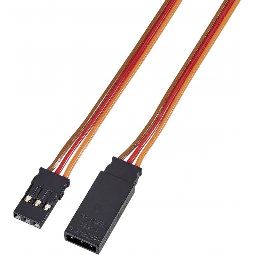 Modelcraft servo prodlužovací kabel [1x JR zástrčka - 1x JR zásuvka] 25.00 cm 0.50 mm² silikonový, kroucený