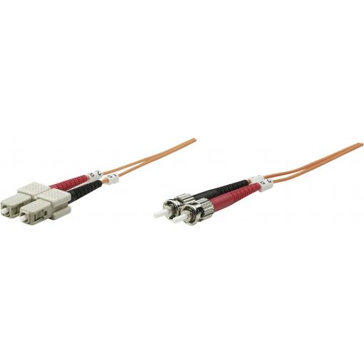 Intellinet 470124 optické vlákno optické vlákno kabel [1x ST zástrčka - 1x zástrčka SC] 50/125 µ Multimode OM2 3.00 m