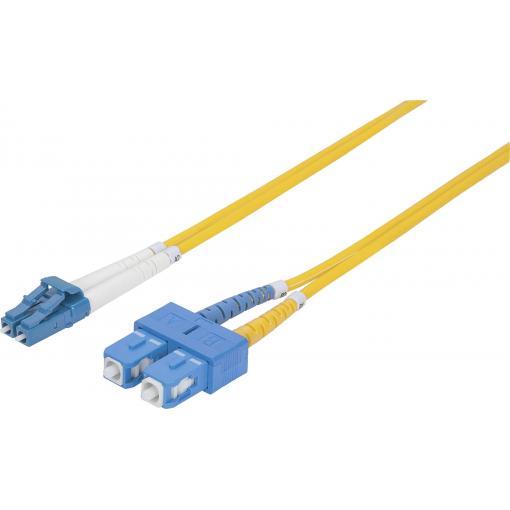 Intellinet 472050 optické vlákno optické vlákno kabel 3.00 m žlutá [1x zástrčka LC - 1x zástrčka SC] 9/125 µ Singlemode OS2