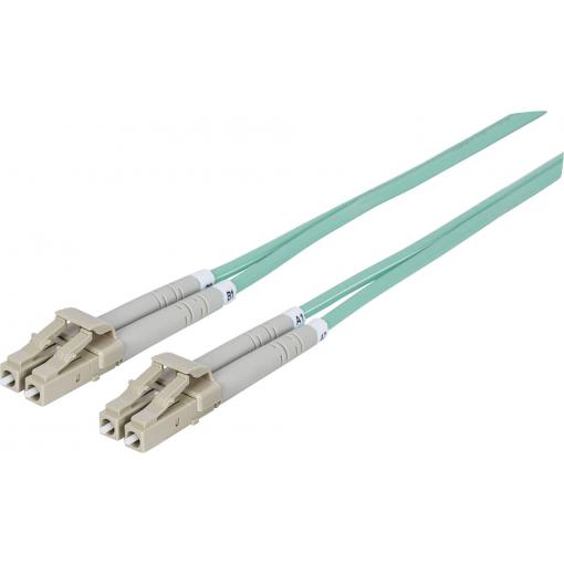 Intellinet 750868 optické vlákno optické vlákno kabel 1.00 m tyrkysová [1x zástrčka LC - 1x zástrčka LC] 50/125 µ Multimode OM3