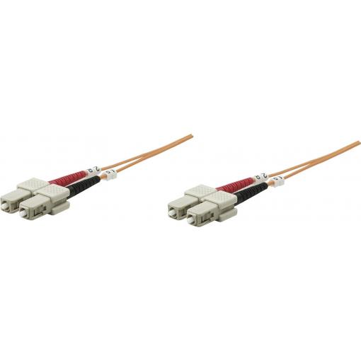 Intellinet 510332 optické vlákno optické vlákno kabel [1x zástrčka SC - 1x zástrčka SC] 62,5/125 µ Multimode OM1 5.00 m