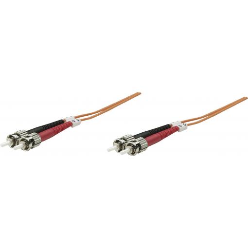 Intellinet 510325 optické vlákno optické vlákno kabel 5.00 m oranžová [1x ST zástrčka - 1x ST zástrčka] 62,5/125 µ Multimode OM1