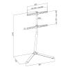 LogiLink BP0079 TV stojan 124,5 cm (49) - 177,8 cm (70) podlahový stojan