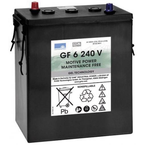 GNB Sonnenschein GF 06 240 V olověný akumulátor 6 V 240 Ah olověná gelová (š x v x h) 311 x 358 x 183 mm konický konektor bezúdržbové