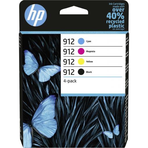 HP 912 Ink balení po 4 ks originál barva 6ZC74AE Inkousty