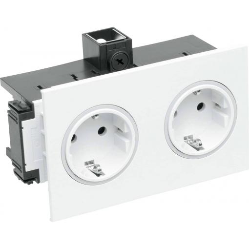 OBO Bettermann 6121014 přístrojová zásuvka (š x v) 82 mm x 71 mm 1 ks bílá