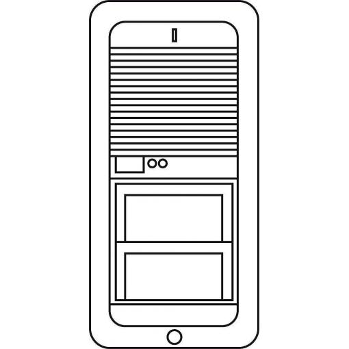 Siedle 200011800-00 příslušenství domovní telefon montážní příslušenství černá