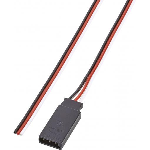 servo protikabel [1x Futaba zástrčka - 1x kabel s otevřenými konci] 30.00 cm 0.14 mm² plochý Modelcraft