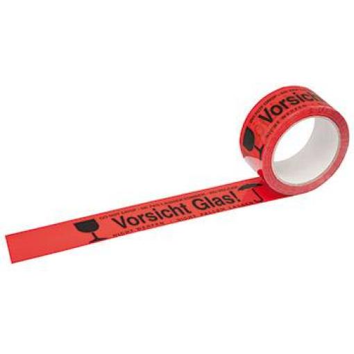 HEAD signalizační lepicí páska Text potisku: Vorsicht Glas (d x š) 60 m x 50 mm PP 66 m