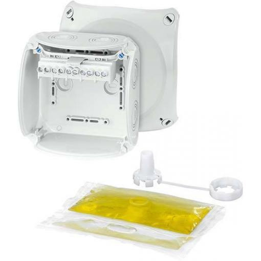 Hensel 62000105 odbočná krabice bez halogenů, uzavíratelné, odolný proti povětrnostním vlivům (d x š) 130 mm x 130 mm 1 ks