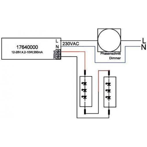 Brumberg 17640010 LED měnič 10 W 350 mA 28 V stmívatelné