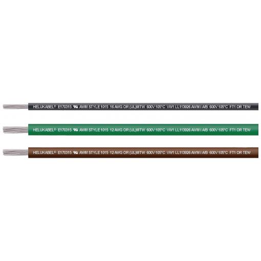 Helukabel 60913-100 Jednotlivá žíla, UL-CSA, 1 G 8.37 mm², zelenožlutá, 100 m