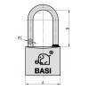 Basi 6122-3001-3006 visací zámek mosaz