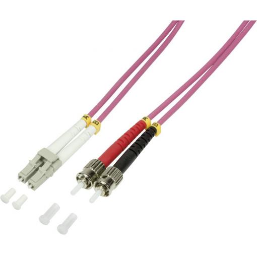 LogiLink FP4LT03 optické vlákno optické vlákno kabel 3.00 m fialová 50/125 µ Multimode OM4