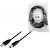 LogiLink USB kabel USB 3.2 Gen1 USB-A zástrčka, USB-B zástrčka 1.00 m černá pozlacené kontakty CU0023