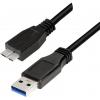 LogiLink USB kabel USB 3.2 Gen1 USB-A zástrčka, USB Micro-B 3.0 zástrčka 1.00 m černá CU0026